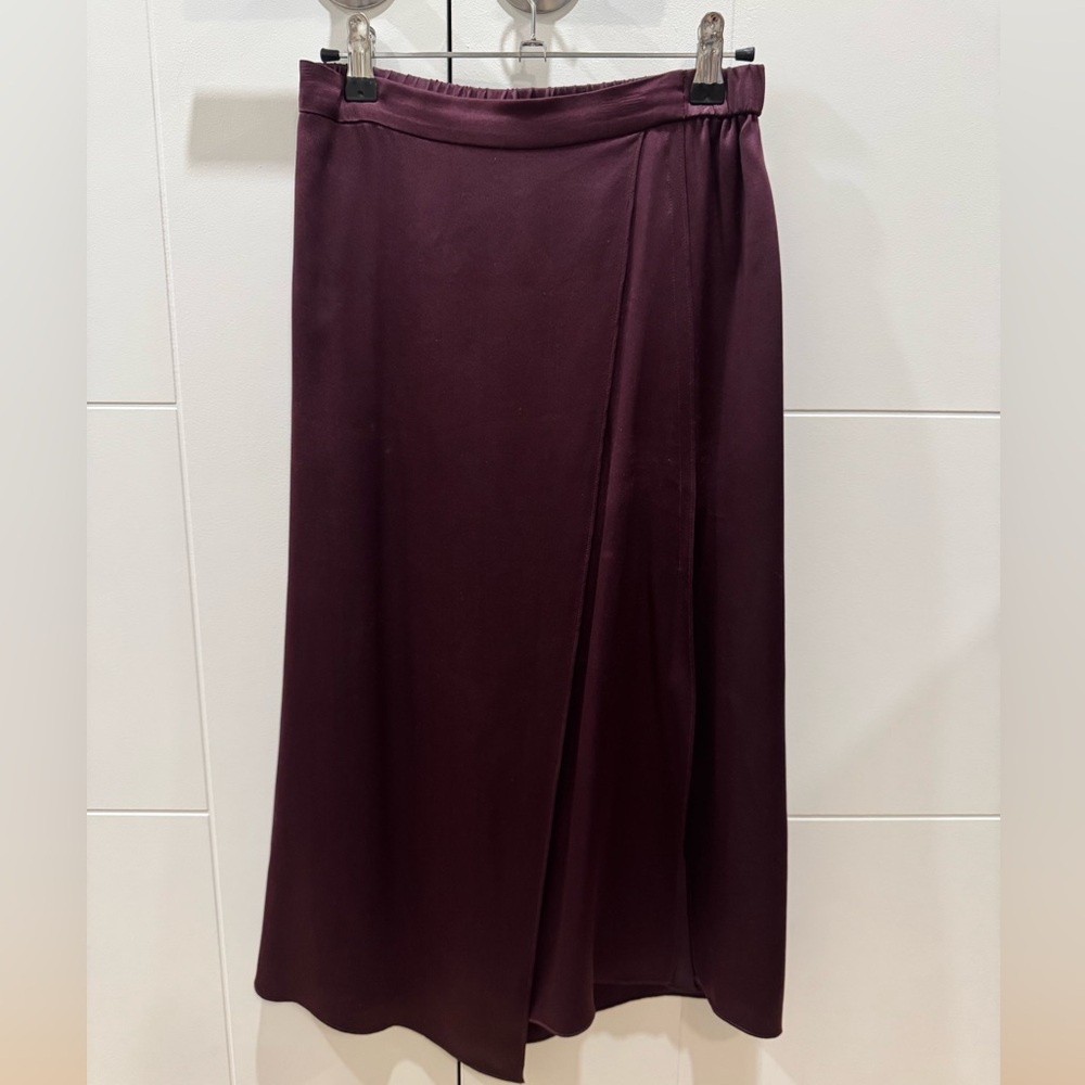 Vince Burgundy/Dark wine Silk Skirt